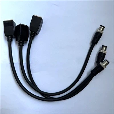 M12 až RJ45 Ženský kábel